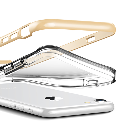 VRS Design iPhone 8/7 New Crystal Bumper Kılıf Gold