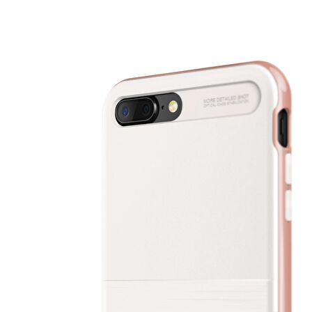 VRS Design iPhone 8 Plus New High Pro Shield Kılıf White Rose Gold