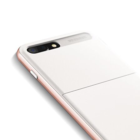 VRS Design iPhone 8 Plus New High Pro Shield Kılıf White Rose Gold