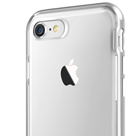 VRS Design iPhone 8/7 New Crystal Bumper Kılıf Silver