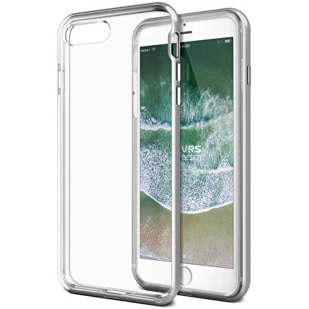 VRS Design iPhone 8 Plus / 7 Plus New Crystal Bumper Kılıf Silver