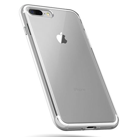 VRS Design iPhone 8 Plus / 7 Plus New Crystal Bumper Kılıf Silver