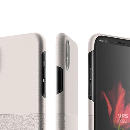 VRS Design iPhone X Skin Fit Kılıf Light Pebble