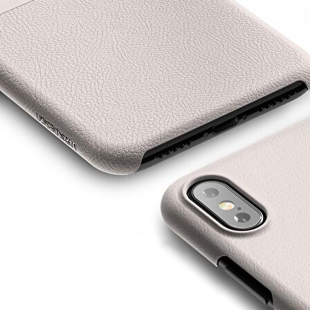VRS Design iPhone X Skin Fit Kılıf Light Pebble