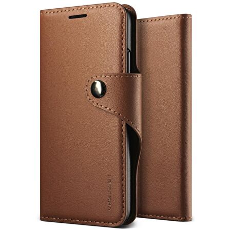 VRS Design iPhone X Daily Diary Kılıf Brown