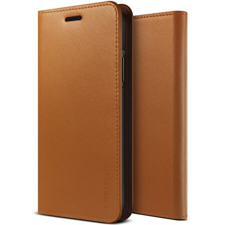 VRS Design iPhone X Genuine Leather Kılıf Brown