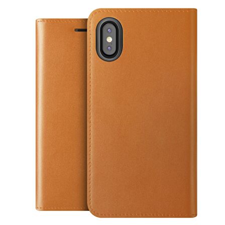 VRS Design iPhone X Genuine Leather Kılıf Brown