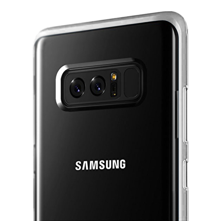 VRS Galaxy Note 8 Crystal Bumper Kılıf Light Silver