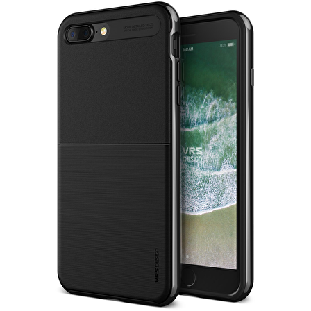 VRS iPhone 8 Plus / 7 Plus New High Pro Shield Kılıf Metal Black