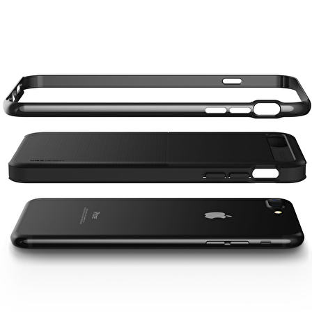 VRS iPhone 8 Plus / 7 Plus New High Pro Shield Kılıf Metal Black