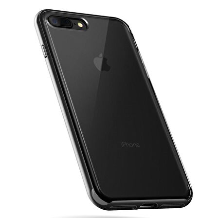 VRS iPhone 8 Plus/7 Plus New Crystal Bumper Kılıf Metallic Black