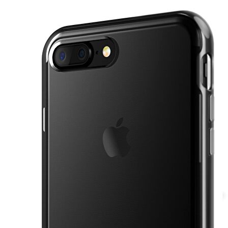 VRS iPhone 8 Plus/7 Plus New Crystal Bumper Kılıf Metallic Black