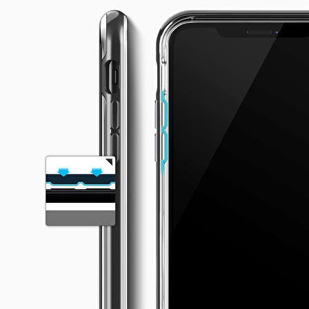 VRS Design iPhone X Crystal Bumper Kılıf Metallic Black