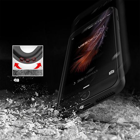 VRS Design iPhone 8 / 7 New Carbon Fit Kılıf Black