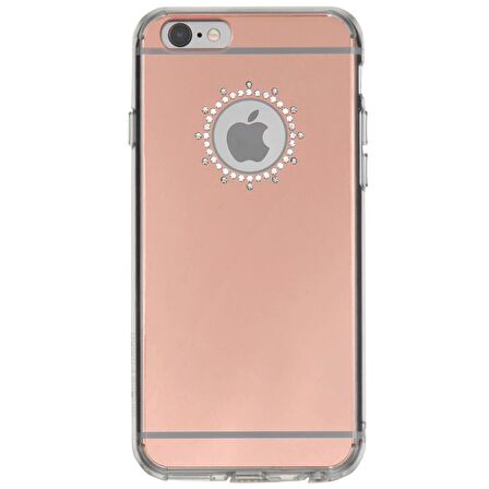 Ringke Noble Mirror iPhone 6s/ 6 ile Uyumlu Taşlı ve Aynalı Kılıf Rose Gold
