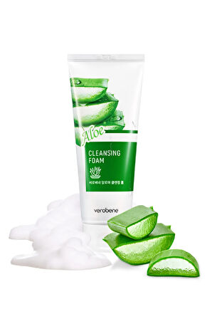 Cleansing Foam Aloe Vera Özlü Derin Temizleyici Nemlendirici Yüz Temizleme Köpük Kore 150ml