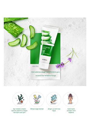Cleansing Foam Aloe Vera Özlü Derin Temizleyici Nemlendirici Yüz Temizleme Köpük Kore 150ml