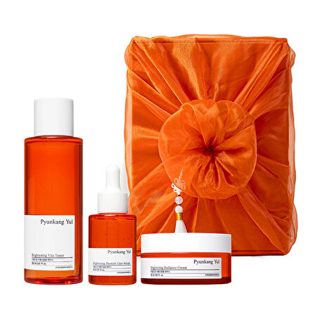 Brightening Line Gift Set (Toner+Serum+Cream) w/bag - Işıltı Etkili Cilt Bakım Serisi Hediye Seti 