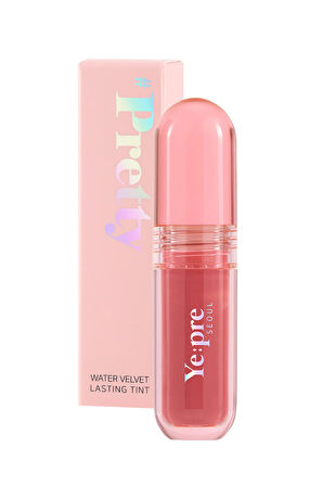 Gün Boyu Kalıcı, Kadife Dokulu, Mat Kore Lip Tint – Pretty Water Velvet Tint 2.6g (CORAL PİNK)