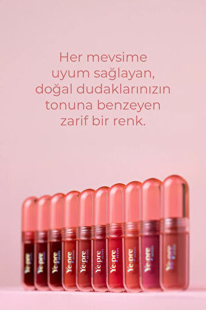 Gün Boyu Kalıcı, Kadife Dokulu, Mat Kore Lip Tint – Pretty Water Velvet Tint 2.6g (CORAL PİNK)