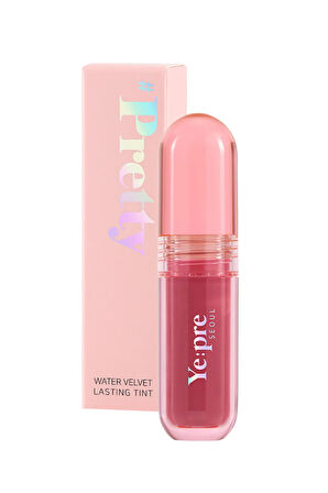 Gün Boyu Kalıcı, Kadife Dokulu, Mat Kore Lip Tint – Pretty Water Velvet Tint 2.6g (BERRY BLOSSOM)