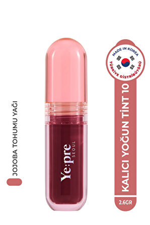 Gün Boyu Kalıcı, Kadife Dokulu, Mat Kore Lip Tint – Pretty Water Velvet Tint 2.6g (CLASSİC RED)