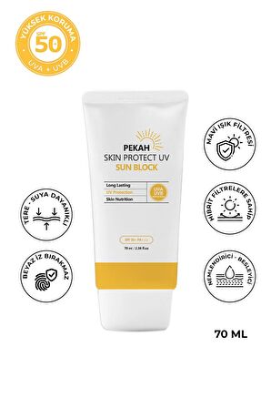 PEKAH Skin Protect Uv Sun BlockYoğun Nemlendirme Etkili Fiziksel Güneş Koruyucu 70ml 