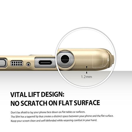 Ringke Slim Galaxy Note 7 FE ile Uyumlu Kılıf Royal Gold