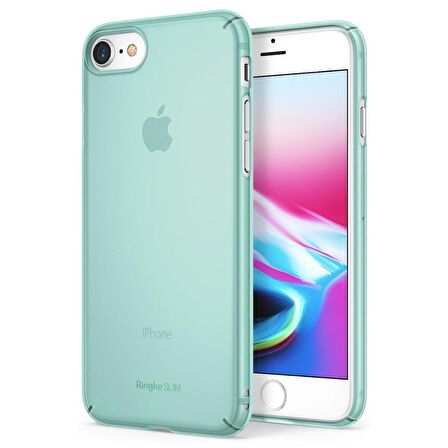 Ringke Slim Frost iPhone 7/8 ile Uyumlu Kılıf Mint İnce Buzlu Transparan