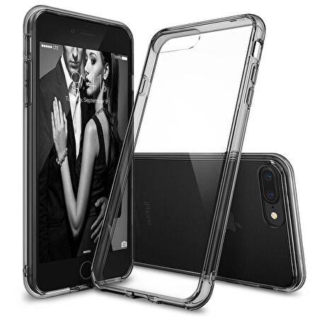 Ringke Fusion iPhone 7/8 Plus ile Uyumlu KIlıf Smoke Black