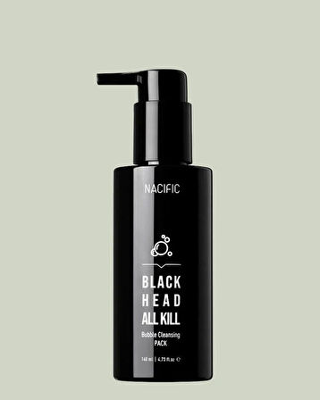 Nacific Blackhead All Kill Bubble Cleansing Pack 140ml - Siyah Nokta Temizleme Köpüğü