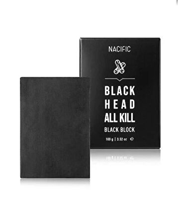 Nacific Blackhead All Kill Black Block 100g - Siyah Nokta Temizleme Sabunu