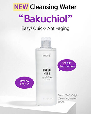 Nacific Fresh Herb Origin Cleansing Water Bakuchiol 300ml - Yüz Temizleme Suyu