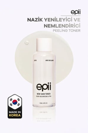 Epii New Skin Toner Snow Mushroom & PHA 145 ml %5 PHA Peeling Etkili Nemlendirici Tonik