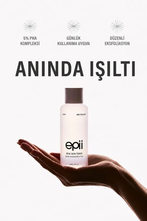 Epii New Skin Toner Snow Mushroom & PHA 145 ml %5 PHA Peeling Etkili Nemlendirici Tonik
