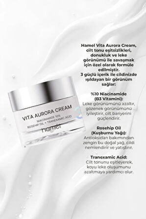 3X Vita Aurora Cream %10 Niacinamide Koyu Leke Karşıtı Cilt Tonu Eşitleyici Krem Kore 50ml