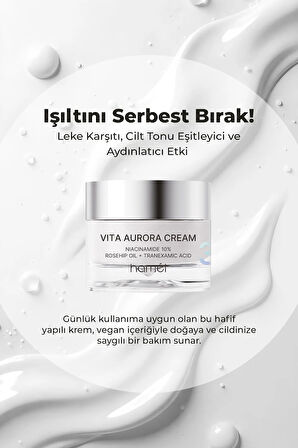 3X Vita Aurora Cream %10 Niacinamide Koyu Leke Karşıtı Cilt Tonu Eşitleyici Krem Kore 50ml