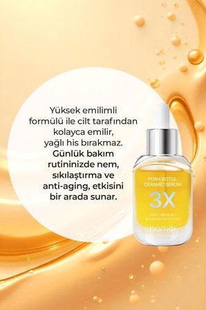 3X PDRN Botul Ceramic Serum Sodium DNA Botoks Etkili Doku Onarıcı Serum Kore 30ml