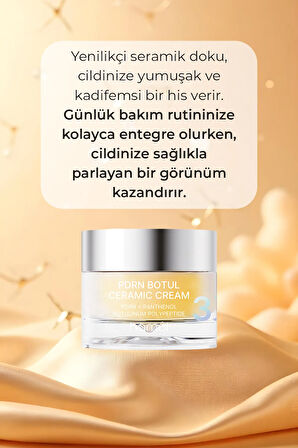 3X PDRN Botul Ceramic Cream Somon DNA Botoks Etkili Doku Onarıcı Krem Kore 50ml
