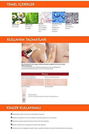 Yoğun Kapatıcılık Sunan Nemlendirici BB Krem 50ml  M Perfect Cover BB Cream SPF42/PA+++ No: 13