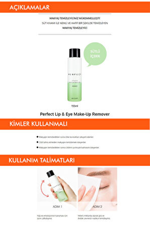 Çift Fazlı Göz&Dudak Makyaj Temizleyicisi 155ml Perfect Lip & Eye Make-Up Remover