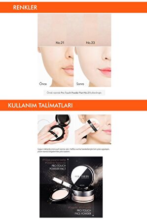 Pürüzsüz Görünüm Sağlayan Kompakt Pudra Pro-Touch Powder Pact SPF25 No.21