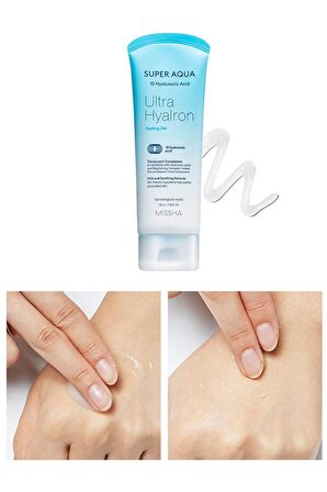 Hyalüronik Asit İçeren Pürüzsüz Görünüm Veren Peeling 100ml Super Aqua Ultra Hyalron Peeling Gel