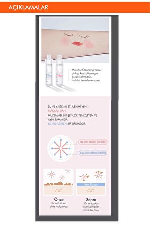 Hafif Yapılı Makyaj Temizleyici Su 300ml APIEU Micellar Cleansing Water (Fresh)