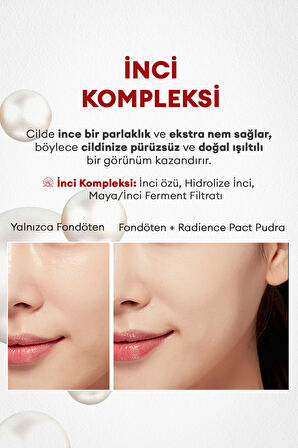 Parlak Ve Pürüzsüz Görünüm Veren Kompakt Pudra Radiance Pact SPF27/PA++ (Vanilla)