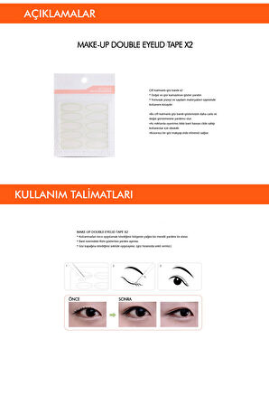 Göz Kapağı Yapıştırma Bandı (2adet) MISSHA Make-up Double Eyelid Tape