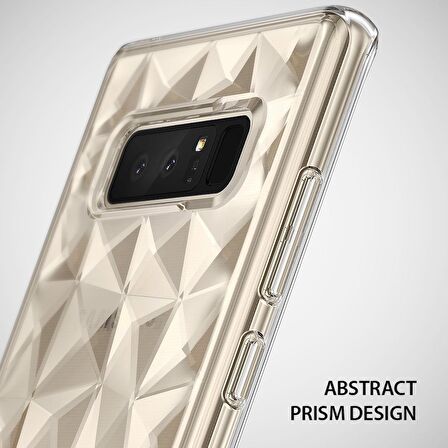 Ringke Air Prism 3D Elmas Yansıması Galaxy Note 8 ile Uyumlu KIlıf Crystal Clear
