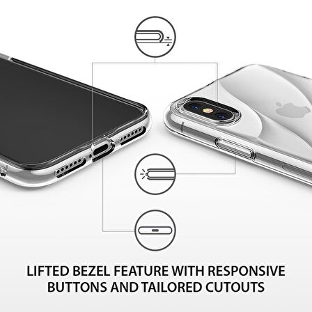 Ringke Flow iPhone X ile Uyumlu KIlıf Crystal Clear