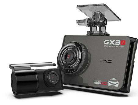 GNet Gx3i 3 KAMERALI 60fps FullHD Ekranlı Wi-Fi Araç Kamerası