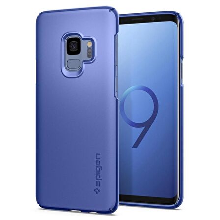 Spigen Galaxy S9 Kılıf Thin Fit Blue Coral